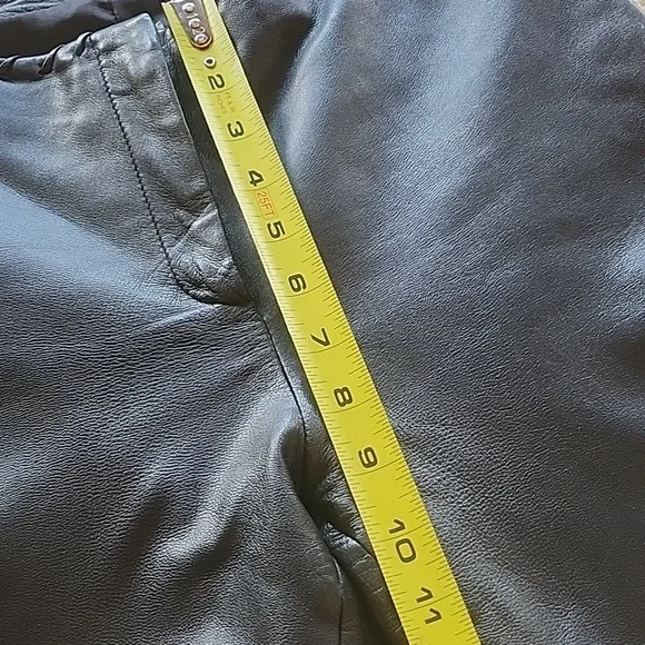 Cache Leather Pants Black Butter Soft Fully Lined Size 4 - Picture 5 of 15